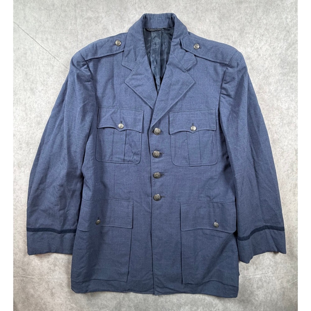 Patriot US Air Force Vintage Mens Size 40L Service Coat Blue Officer Jacket
